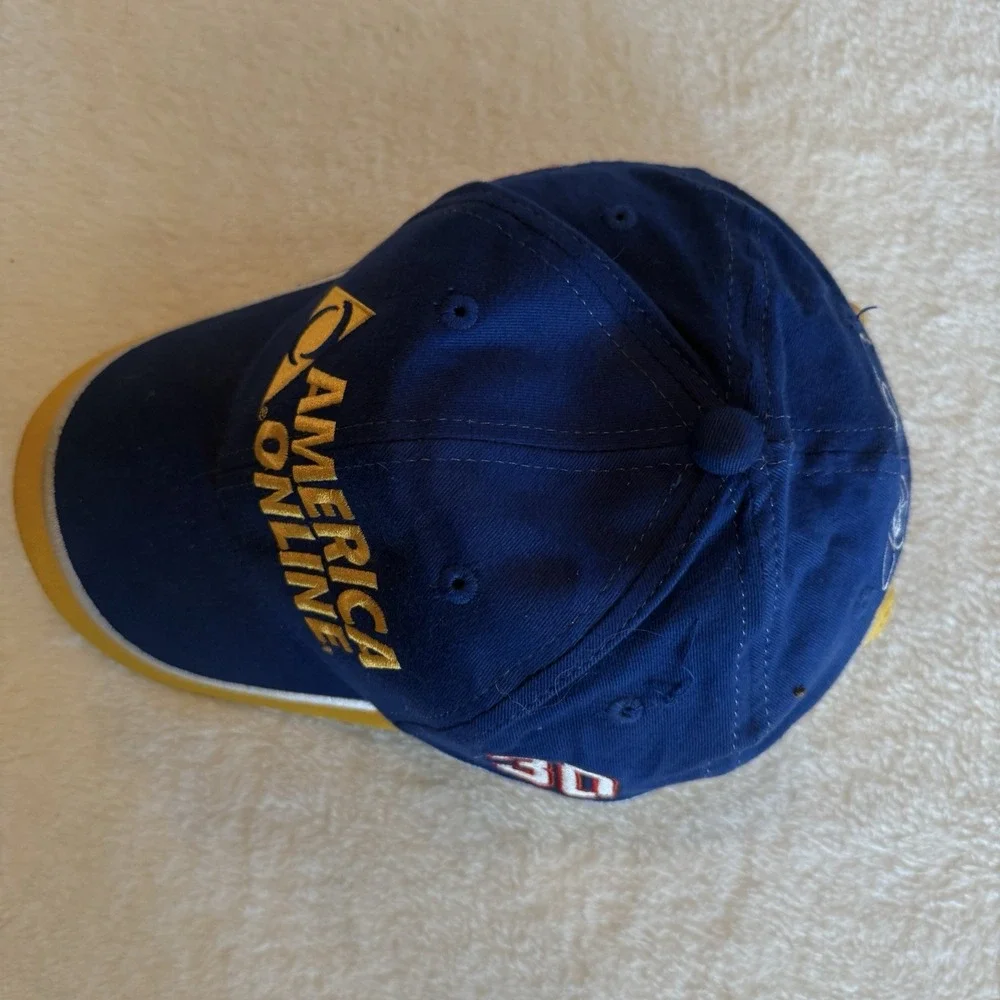 Vintage NASCAR AOL Steve Park Autograph Blue Hat NASCAR Racing Chase Authentics